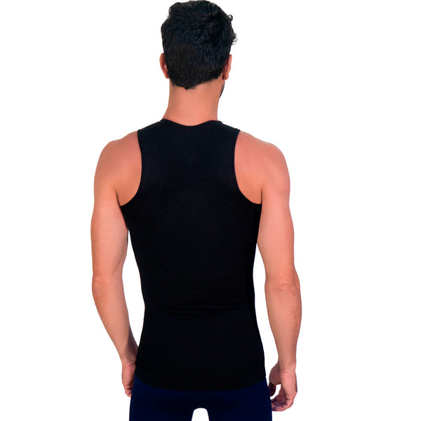 Camiseta faja para hombre cuello redondo sin mangas | M4004