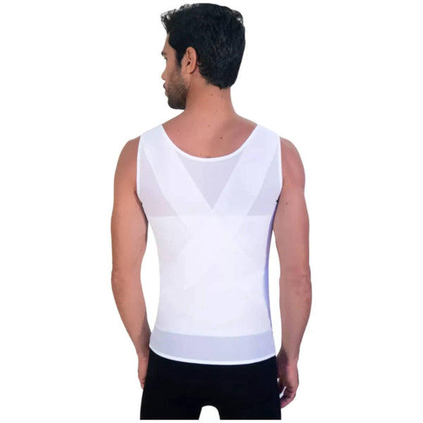Camiseta Faja Hombre Algodón Y Licra Fresca Postura |M7007