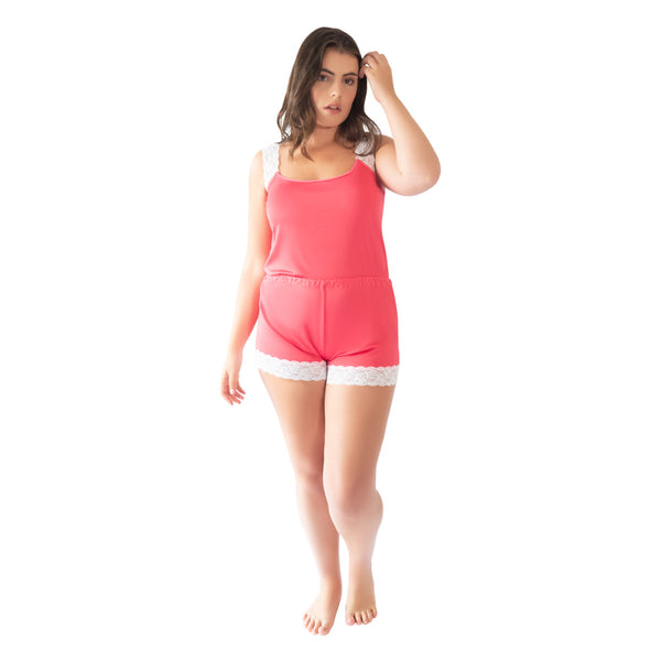 Bundle pijamas con tirantes de encaje |9021 3pzs