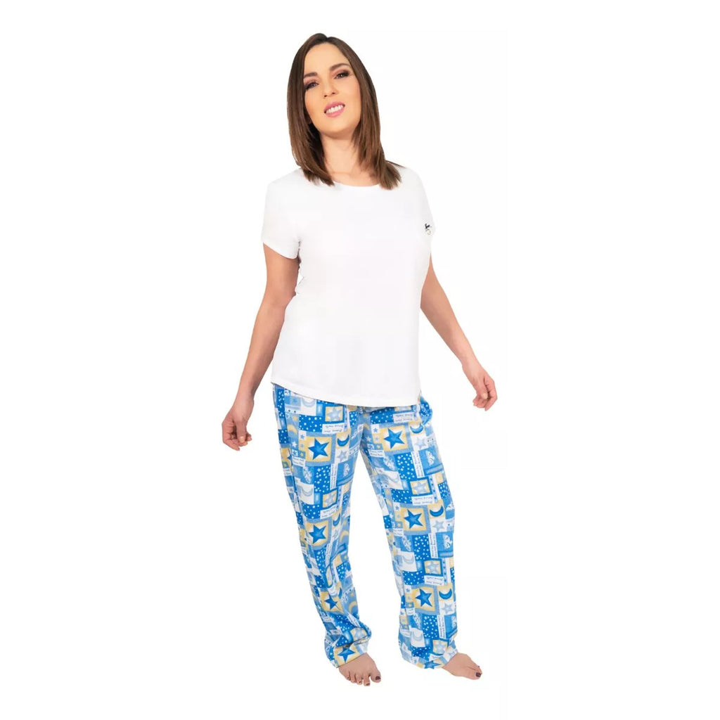 Pijama Verano Camiseta/pantalón Cómoda Elegante Térmica |M9054