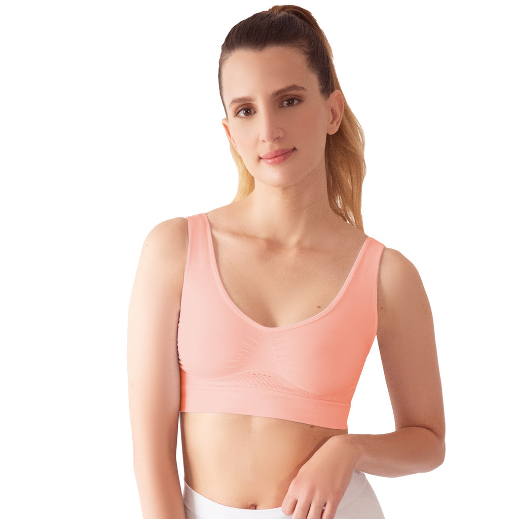 Bra Fresh ¡nuevos Colores! Seamless Control Alto Pack 3pz |M2024 Kit3