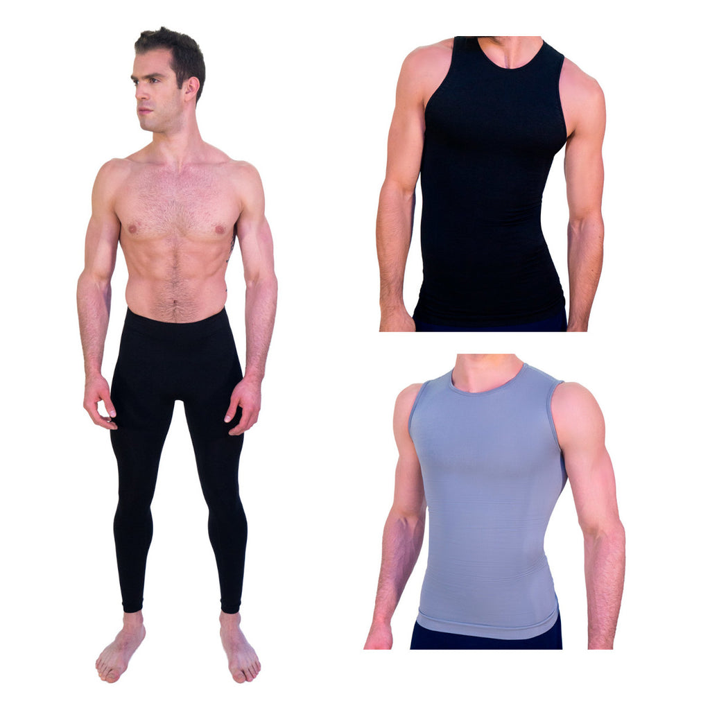 Bundle gym caballero 1 legging y 2 camisetas faja |M4009+4004 (2pzs)